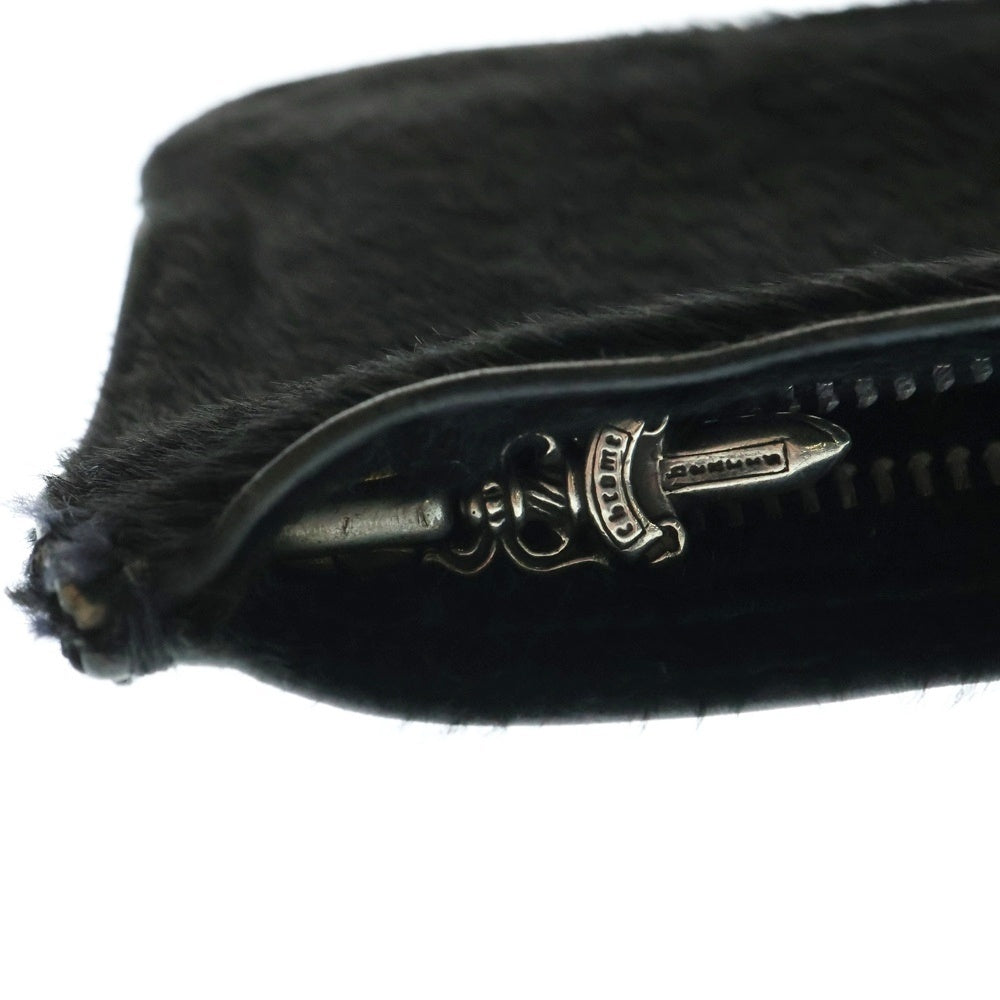 CHROME HEARTS(クロムハーツ) ZPR CHNG PURSE2 チェンジパース ハラコ #2ダガージップコインケース ブラック