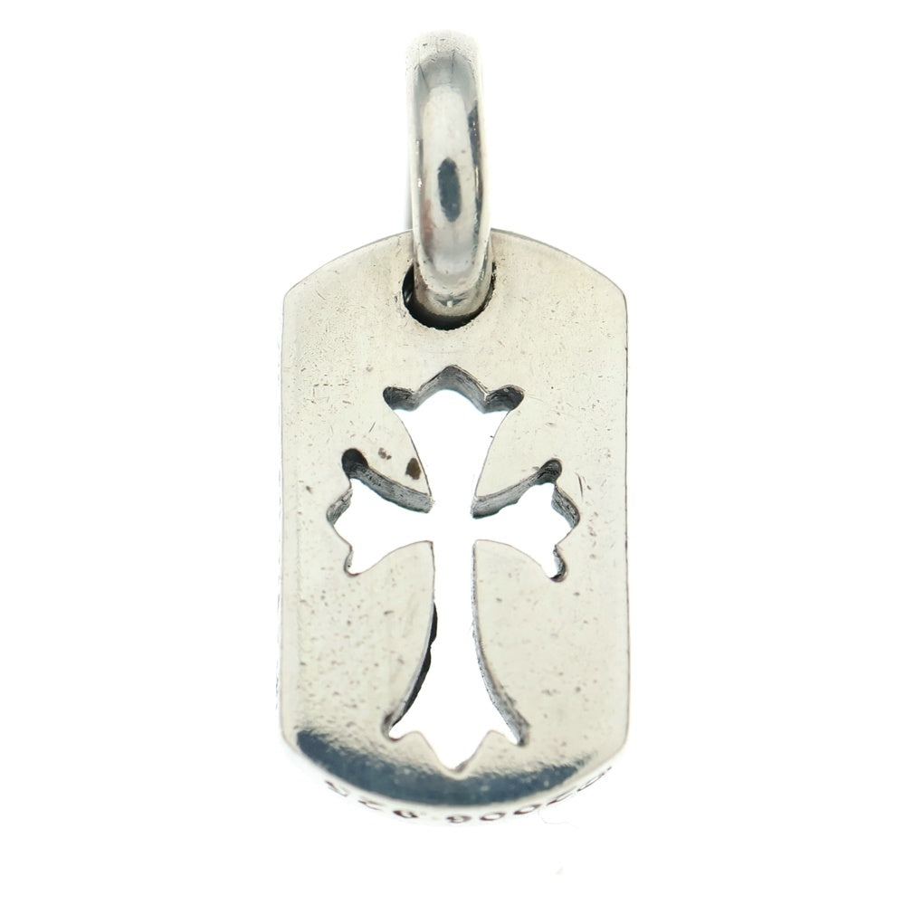 CHROME HEARTS(クロムハーツ) DT TNY CO CRS タイニーカットアウトクロスドッグタグ チャーム ペンダントトップ シルバー BCA252