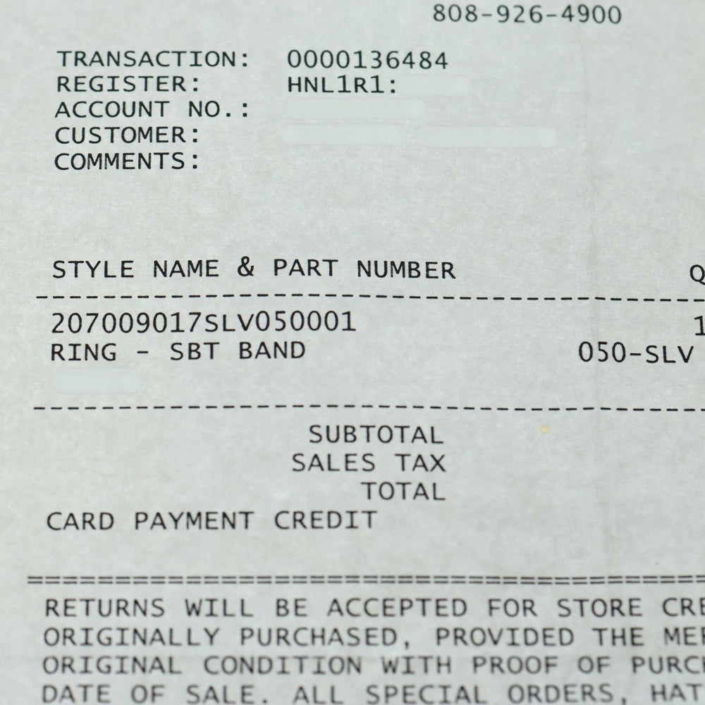 CHROME HEARTS(クロムハーツ) SBT BAND SBTバンドリング シルバー BCA345