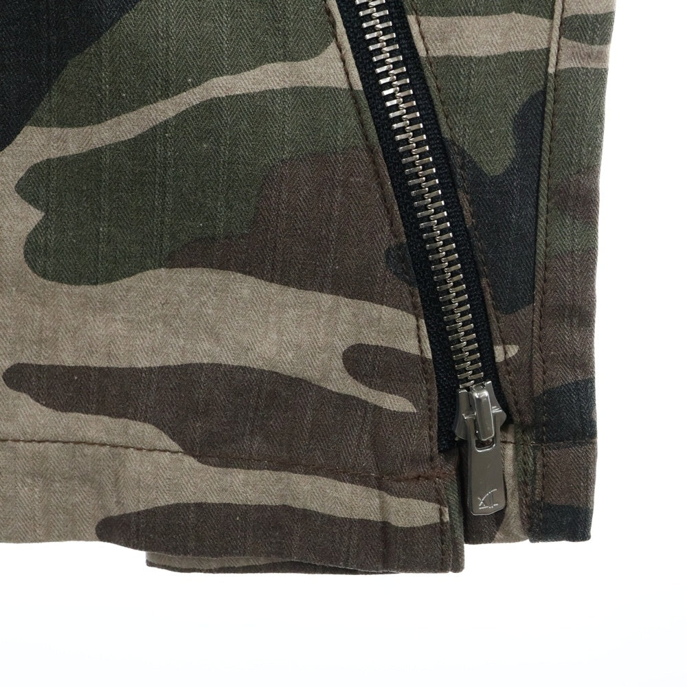 FFFPOSTALSERVICE(トリプルエフポスタルサービス) 24AW WIDE BACKZIP CARGO PANTS バックジップワイドパンツ カモフラ カーキ