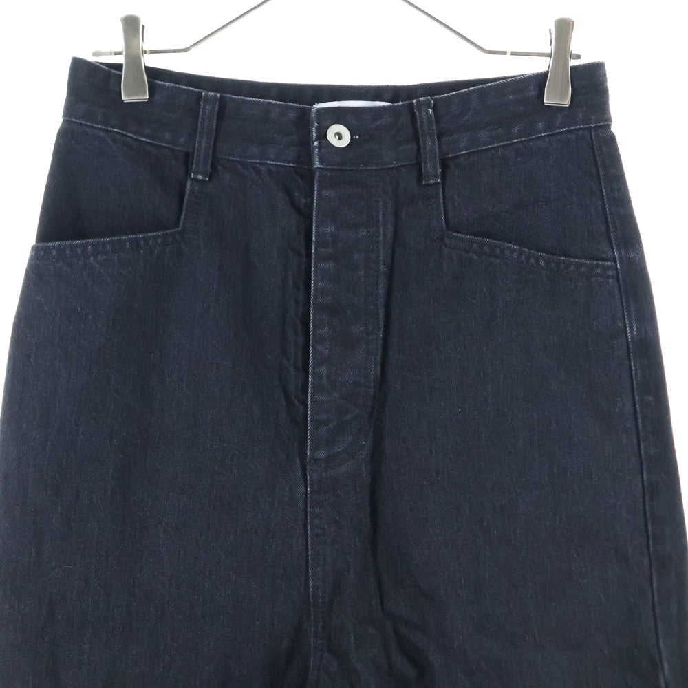 FFFPOSTALSERVICE(トリプルエフポスタルサービス) 25SS WIDE DAMAGED DENIM ダメージ加工デニムワイドパンツ FFFPSSS2528 ブラック