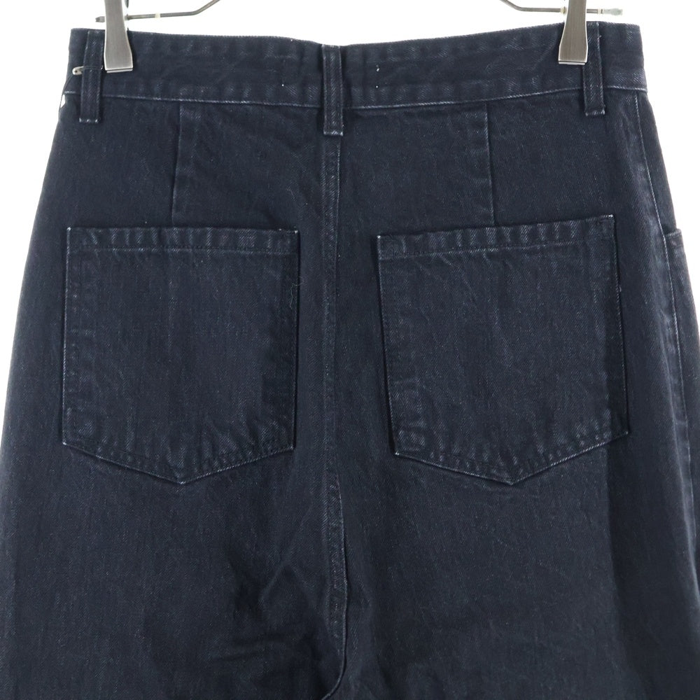 FFFPOSTALSERVICE(トリプルエフポスタルサービス) 25SS WIDE DAMAGED DENIM ダメージ加工デニムワイドパンツ FFFPSSS2528 ブラック