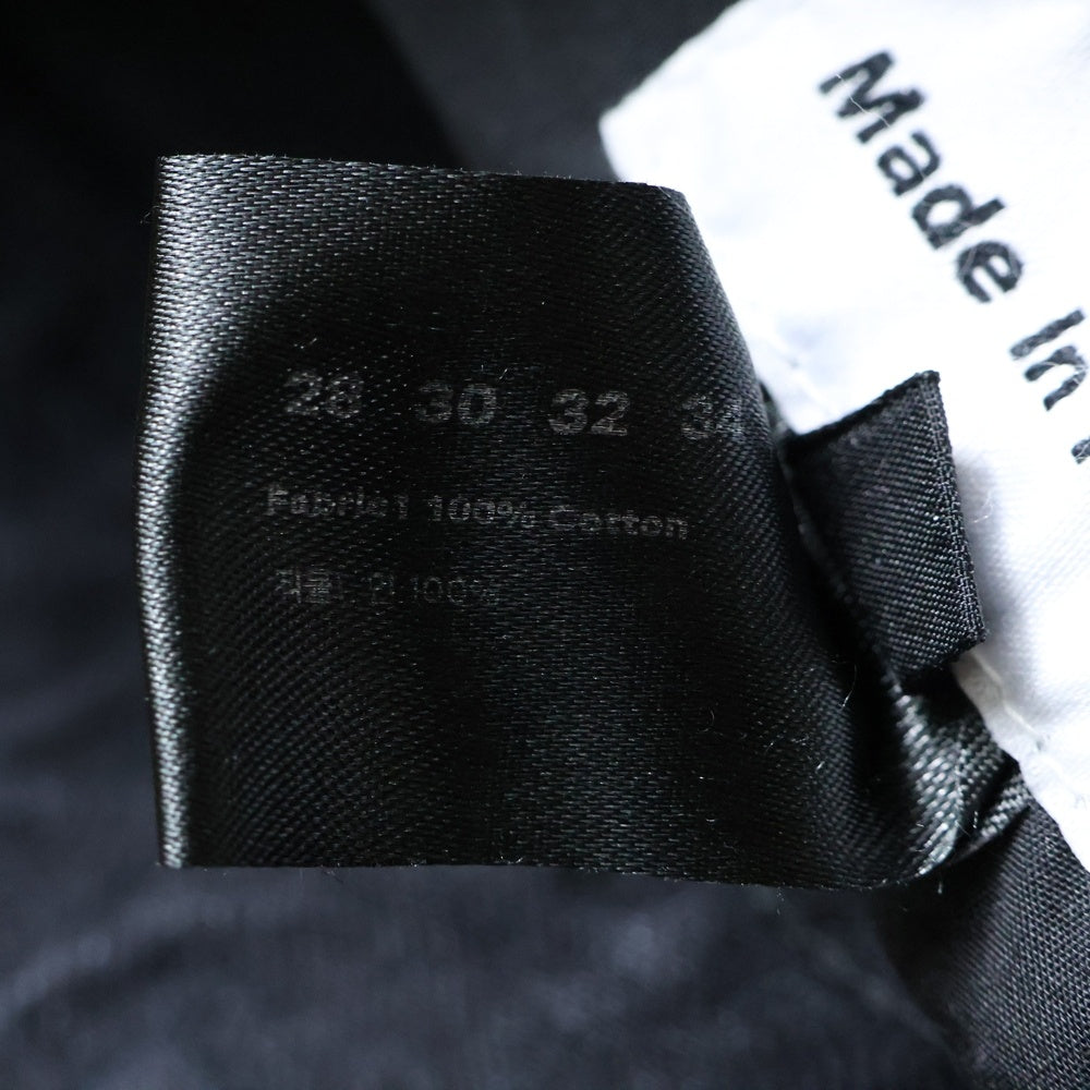 FFFPOSTALSERVICE(トリプルエフポスタルサービス) 25SS WIDE DAMAGED DENIM ダメージ加工デニムワイドパンツ FFFPSSS2528 ブラック