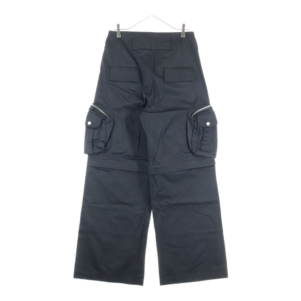 FFFPOSTALSERVICE(トリプルエフポスタルサービス) 25SS DIFFRACTION CONVERTIBLE CARGO TROUSERS コンバーチブルカーゴパンツ FFFPSSS2523 ブラック