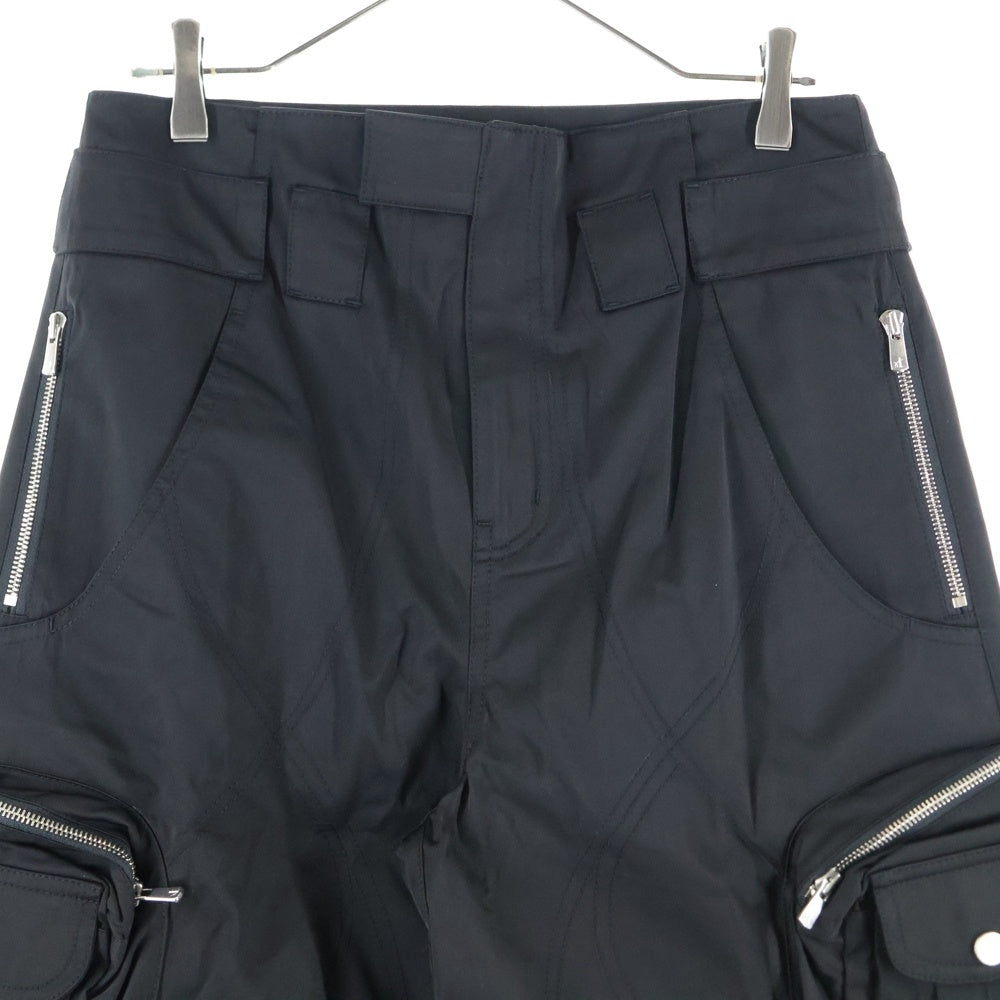 FFFPOSTALSERVICE(トリプルエフポスタルサービス) 25SS DIFFRACTION CONVERTIBLE CARGO TROUSERS コンバーチブルカーゴパンツ FFFPSSS2523 ブラック