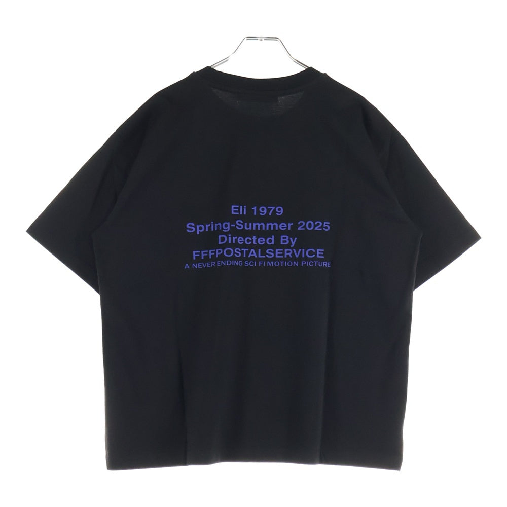 FFFPOSTALSERVICE(トリプルエフポスタルサービス) 25SS ELI 1979 TEE グラフィック半袖Tシャツ カットソー FFFPSSS2545 ブラック