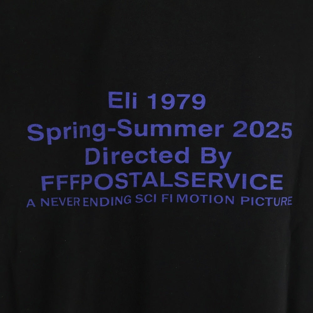 FFFPOSTALSERVICE(トリプルエフポスタルサービス) 25SS ELI 1979 TEE グラフィック半袖Tシャツ カットソー FFFPSSS2545 ブラック
