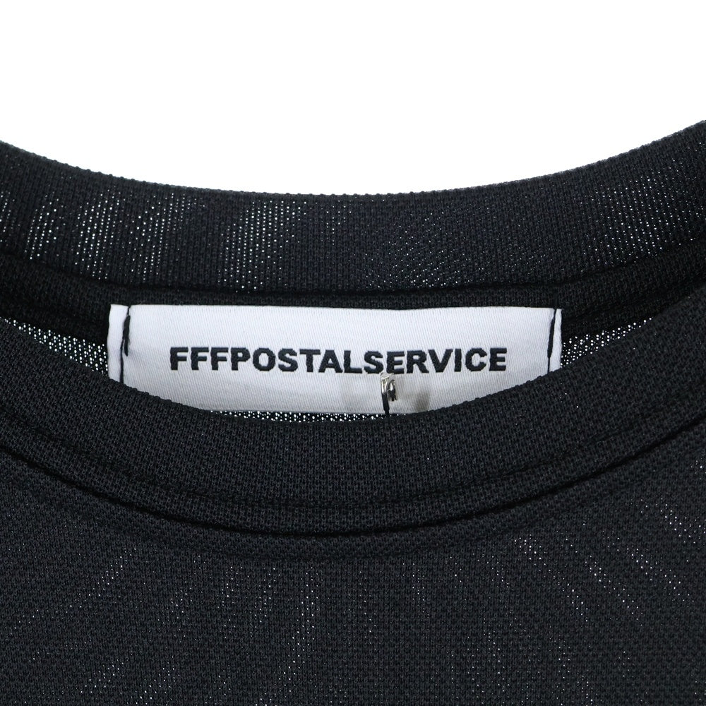 FFFPOSTALSERVICE(トリプルエフポスタルサービス) 25SS DIFFRACTION KNIT ディフラクションニット切替長袖Tシャツ FFFPSSS2529 ブラック