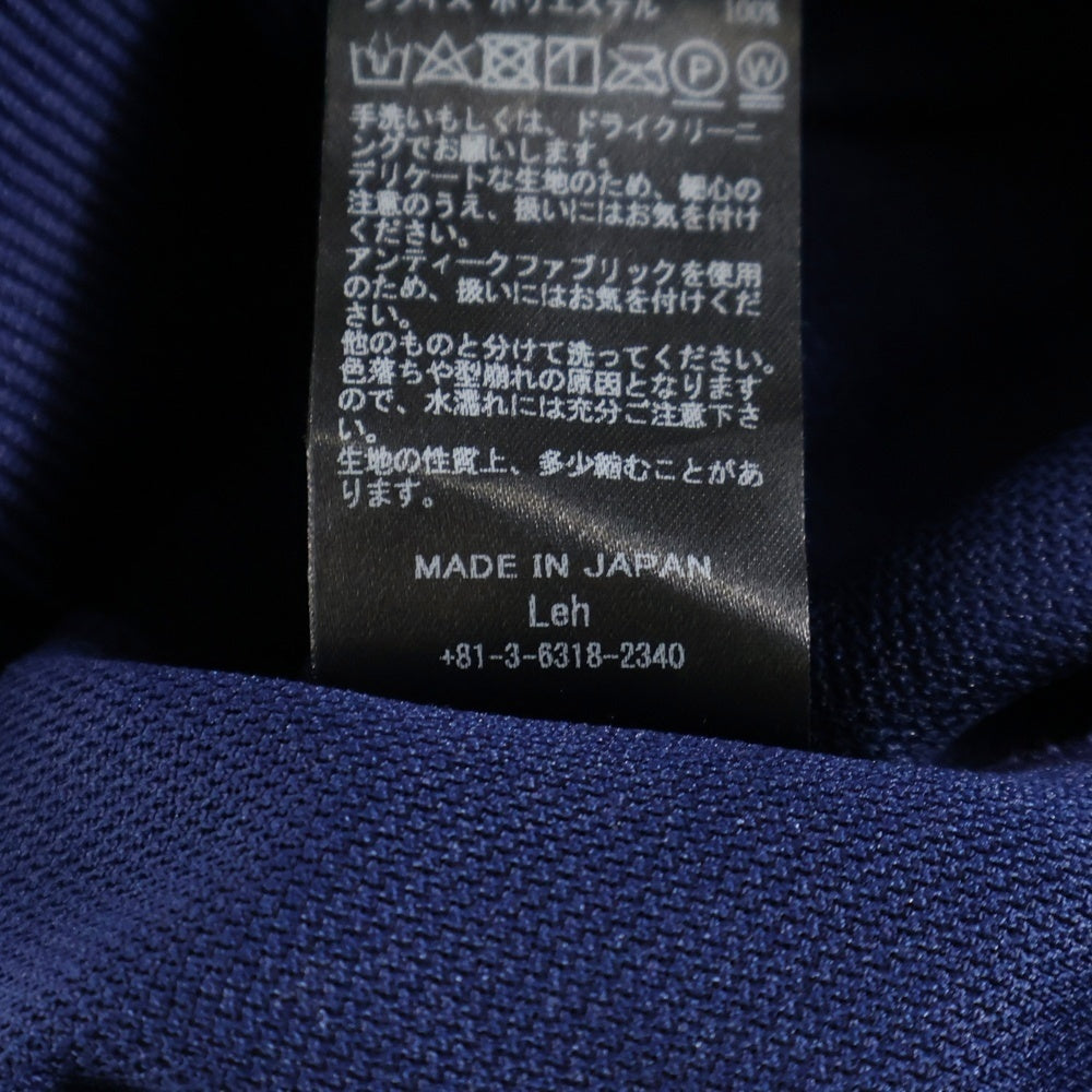 Leh(レー) 23SS ZIP TRACK BLOUSON ジップアップトラックブルゾンジャケット Leh918 ネイビー