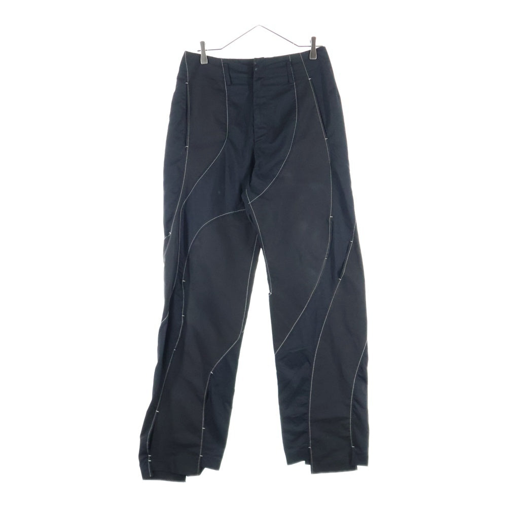 POST ARCHIVE FACTION(ポストアーカイブファクション) 3.0 TECHNICAL PANTS LEFT ステッチデザインテクニカルパンツ ブラック