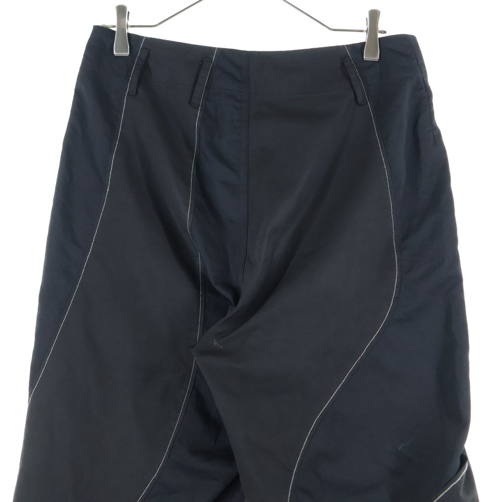 POST ARCHIVE FACTION(ポストアーカイブファクション) 3.0 TECHNICAL PANTS LEFT ステッチデザインテクニカルパンツ ブラック
