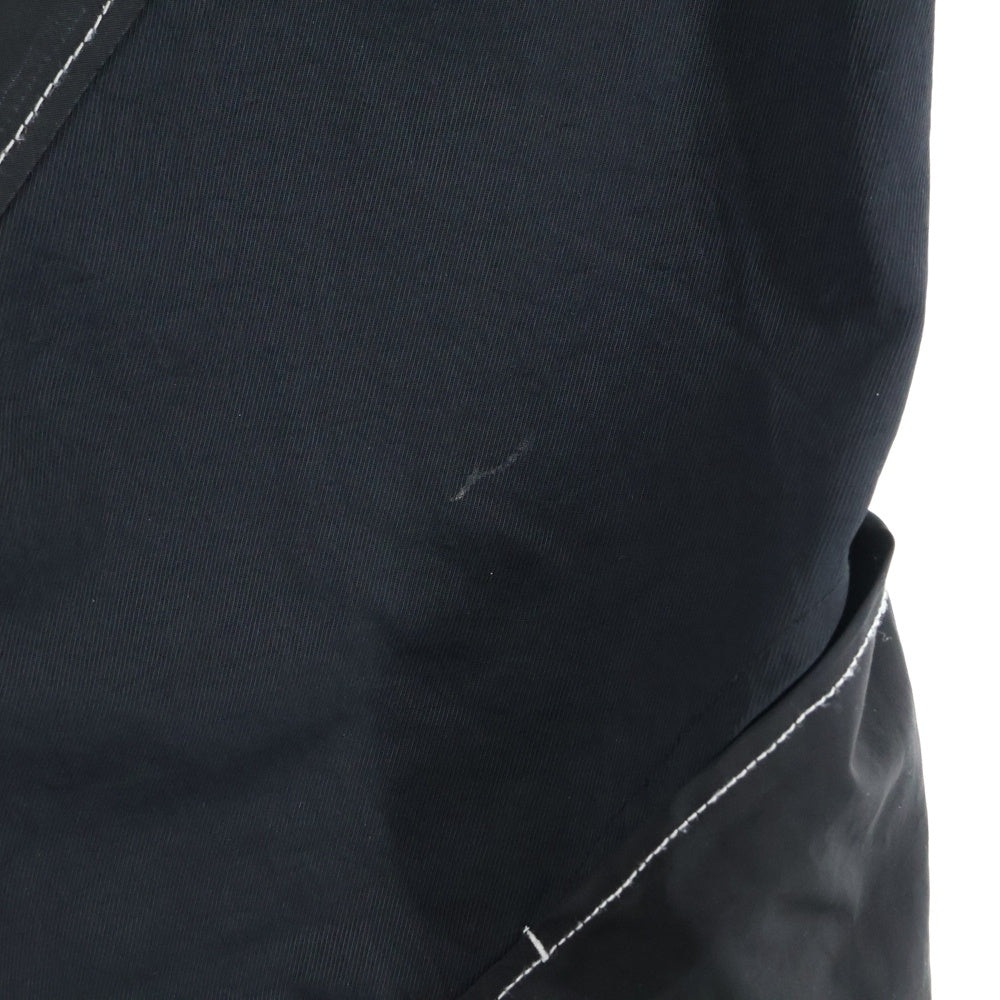 POST ARCHIVE FACTION(ポストアーカイブファクション) 3.0 TECHNICAL PANTS LEFT ステッチデザインテクニカルパンツ ブラック