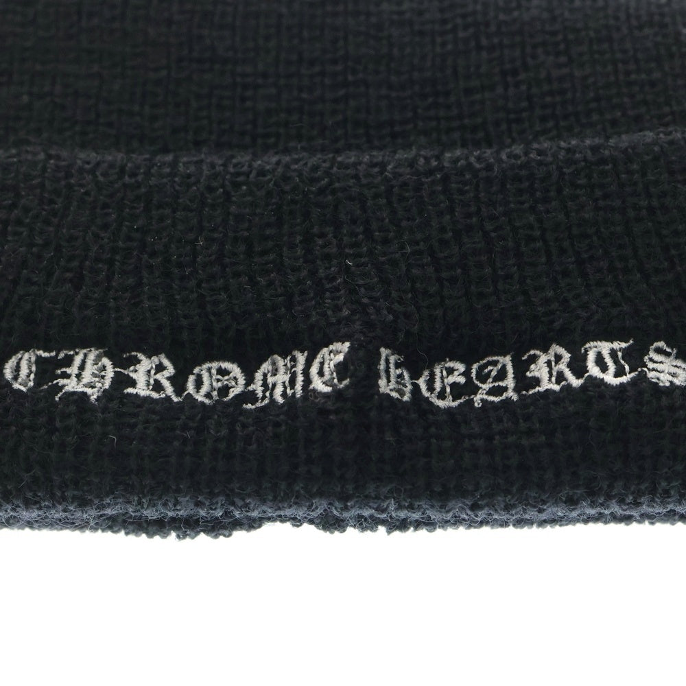 【極美品】クロムハーツ CHプラス 刺繍 ウール ニット帽 ニットキャップ CHROME HEARTS(クロムハーツ) WOOL WATCH CAP CHプラス刺繍ウール