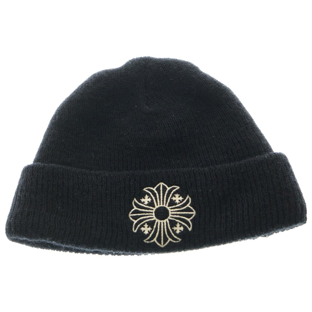 CHROME HEARTS(クロムハーツ) WOOL WATCH CAP CHプラス刺繍ウールビーニー ニットキャップ 帽子 ブラック