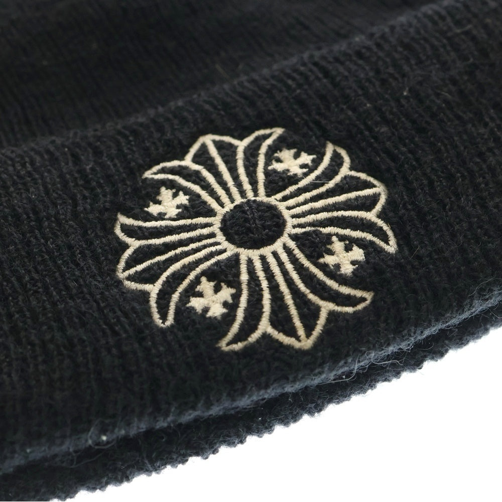 CHROME HEARTS(クロムハーツ) WOOL WATCH CAP CHプラス刺繍ウールビーニー ニットキャップ 帽子 ブラック
