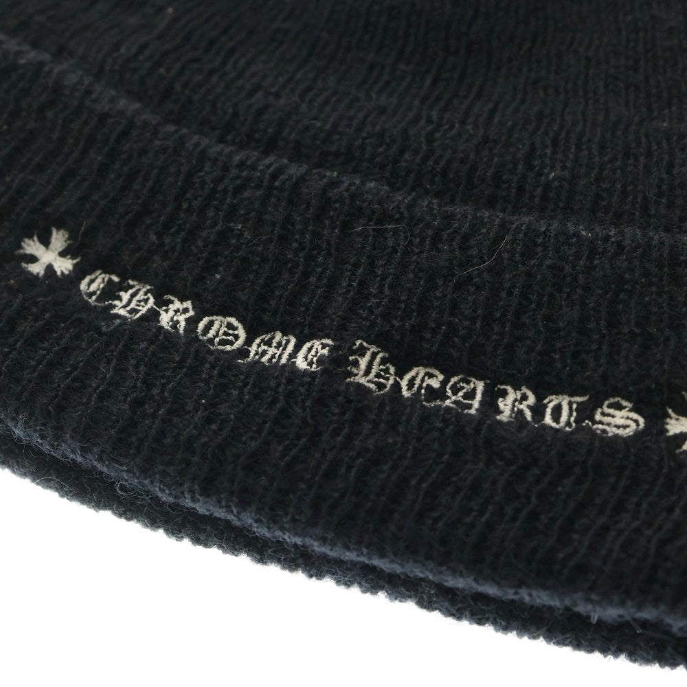 CHROME HEARTS(クロムハーツ) WOOL WATCH CAP CHプラス刺繍ウールビーニー ニットキャップ 帽子 ブラック