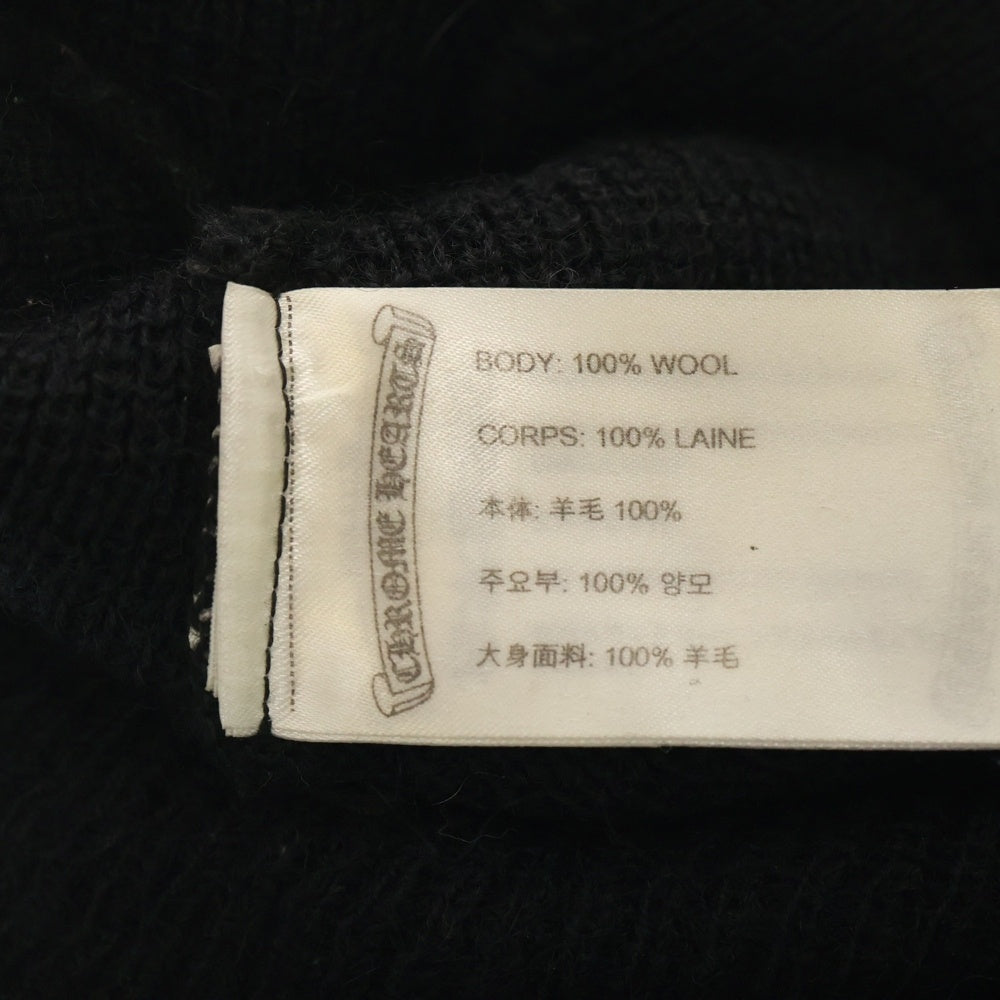 CHROME HEARTS(クロムハーツ) WOOL WATCH CAP CHプラス刺繍ウールビーニー ニットキャップ 帽子 ブラック