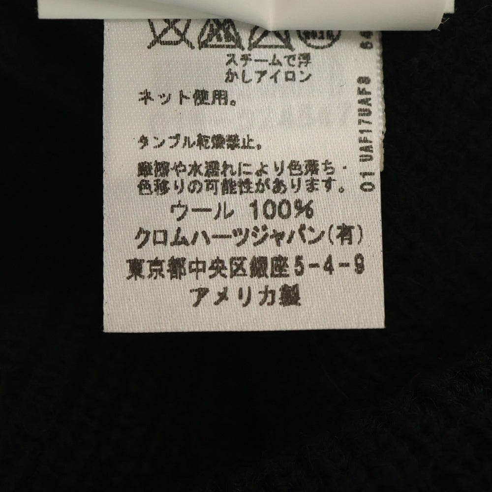 CHROME HEARTS(クロムハーツ) WATCH CAP ワッチキャップ CHロゴ刺繍ビーニー ニットキャップ 帽子 ブラック/ブラック