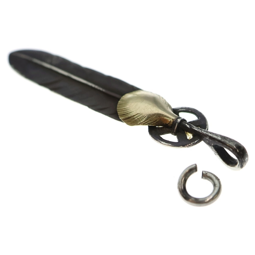 goro's(ゴローズ) ハートホイールフェザー大 ペンダントトップ シルバー/ゴールド