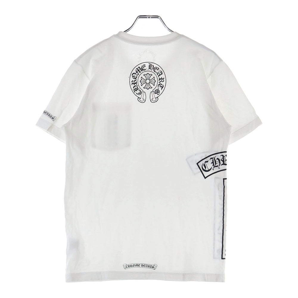 CHROME HEARTS(クロムハーツ) Side Logo Tee サイドロゴ ヴァーティカルロゴTシャツ 半袖Tシャツ ホワイト