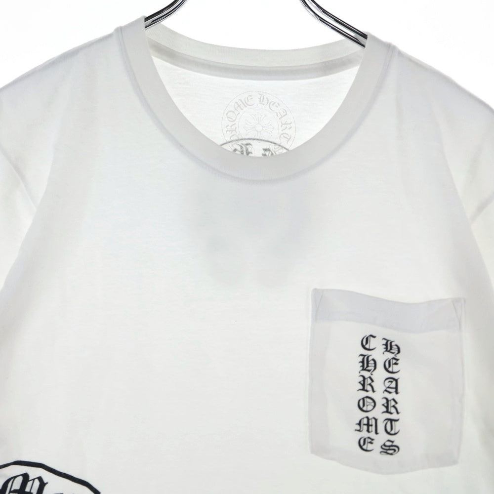 CHROME HEARTS(クロムハーツ) Side Logo Tee サイドロゴ ヴァーティカルロゴTシャツ 半袖Tシャツ ホワイト