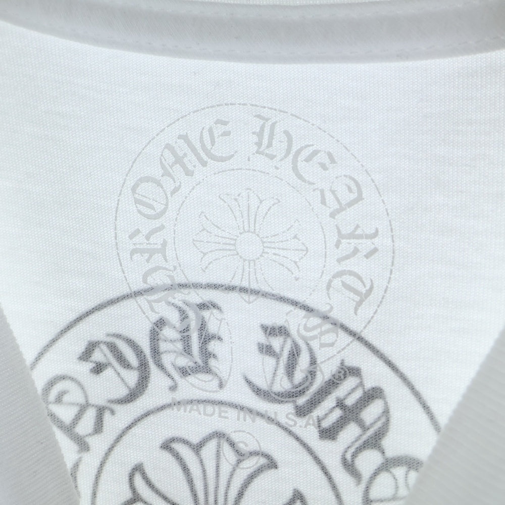 CHROME HEARTS(クロムハーツ) Side Logo Tee サイドロゴ ヴァーティカルロゴTシャツ 半袖Tシャツ ホワイト