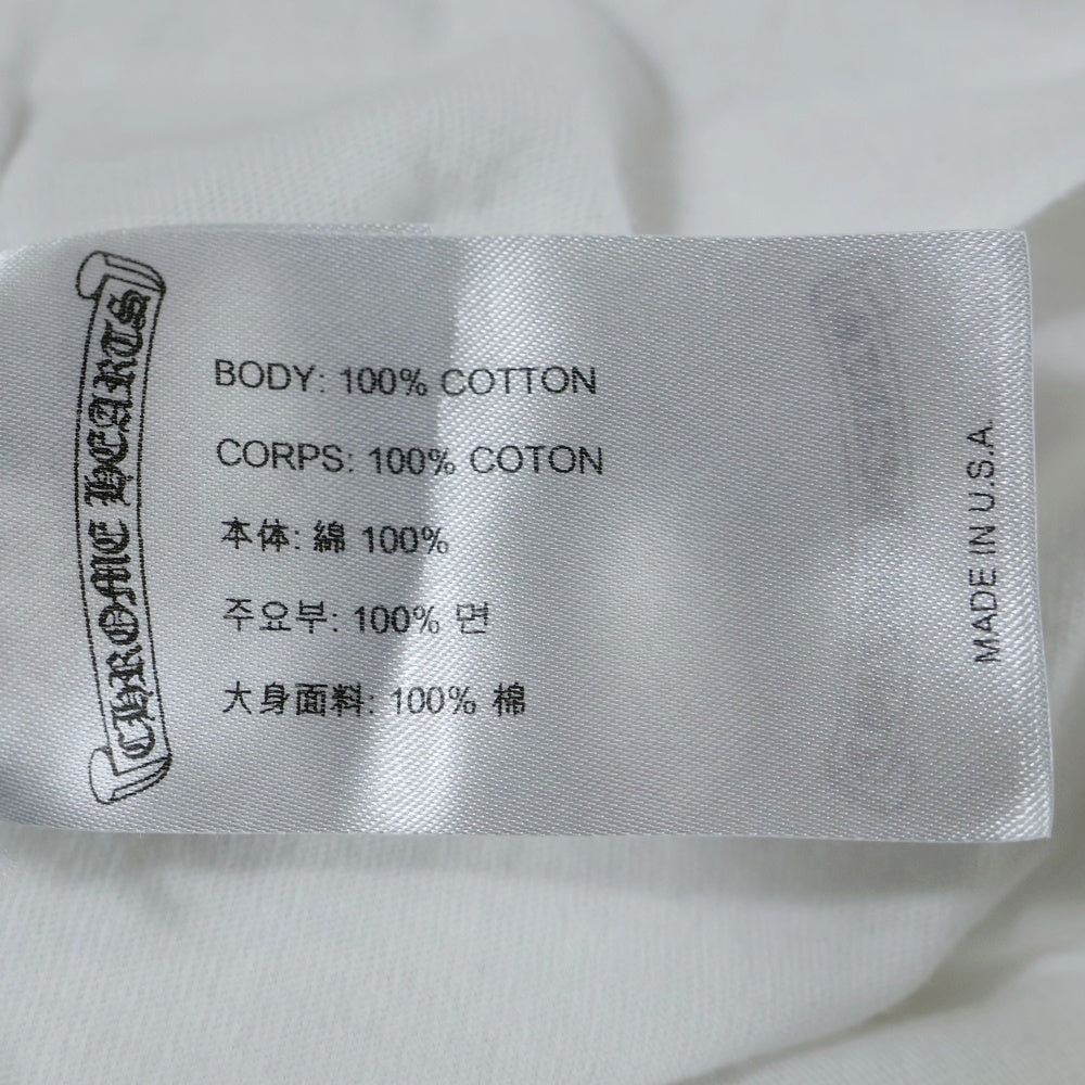 CHROME HEARTS(クロムハーツ) Side Logo Tee サイドロゴ ヴァーティカルロゴTシャツ 半袖Tシャツ ホワイト