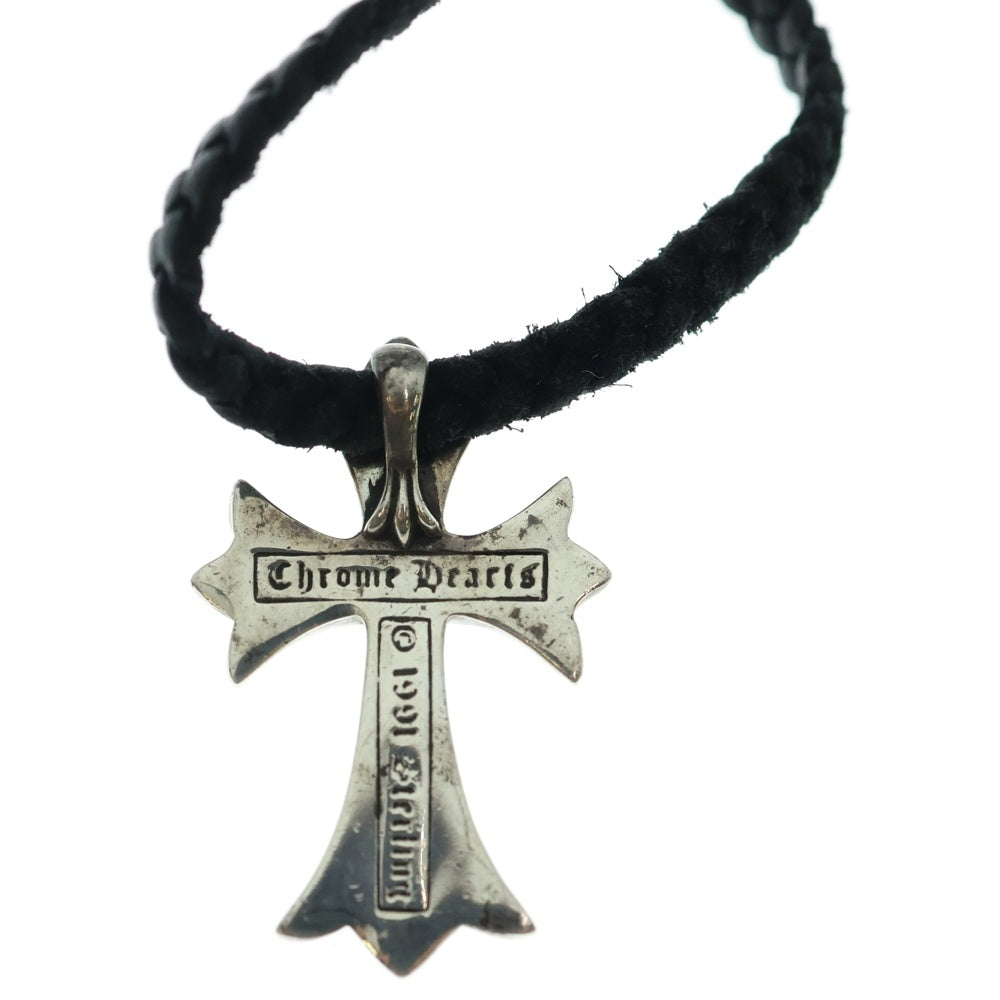 CHROME HEARTS(クロムハーツ) CH CRS SMLスモールCHクロス BC ボロチップブレイド ネックレス シルバー BCA220