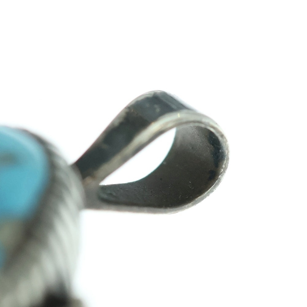 INDIAN JEWELRY(インディアンジュエリー) ナバホ族Howard・Nelson ハワードネルソン ターコイズペンダントトップ シルバー