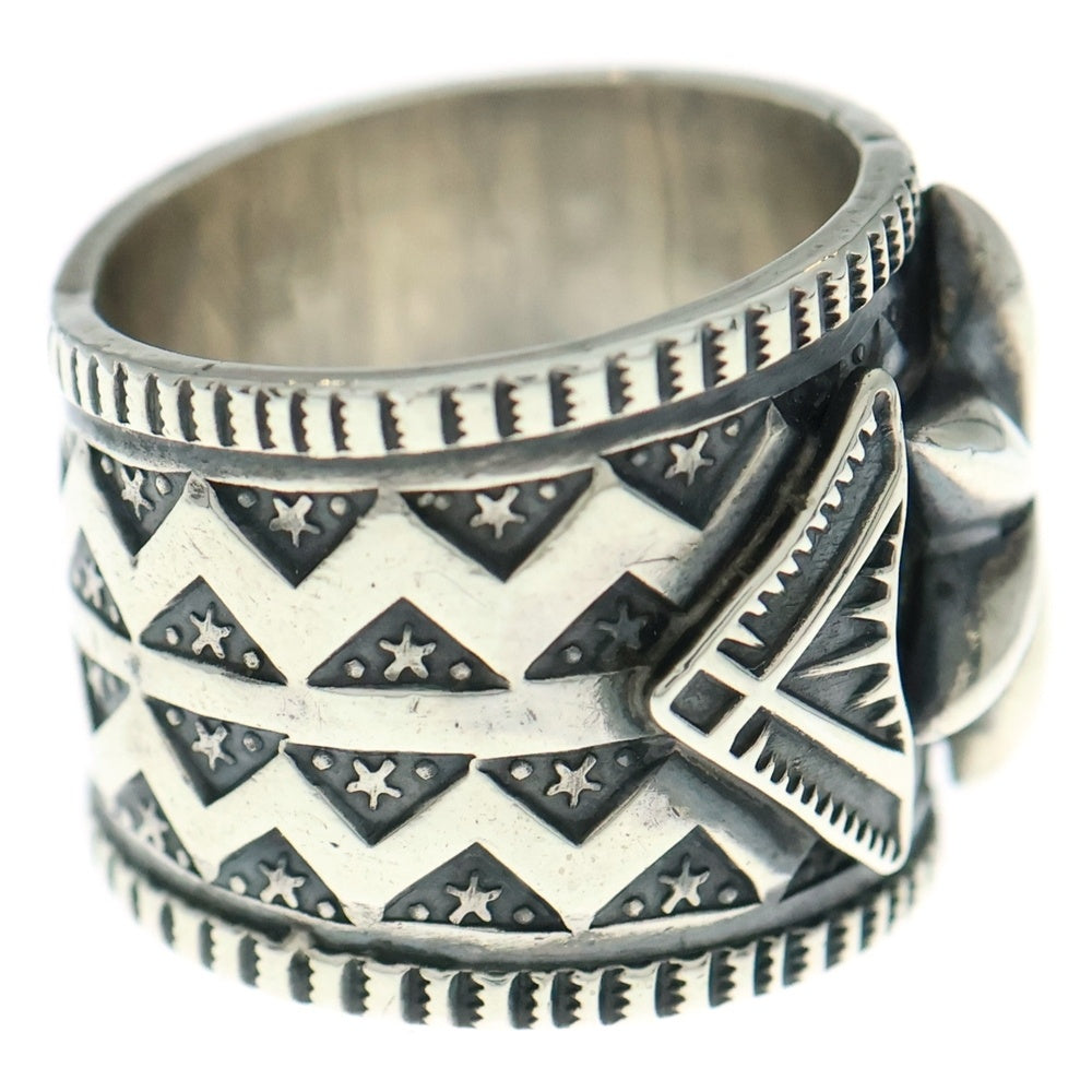 INDIAN JEWELRY(インディアンジュエリー) ナバホ族 Gary Reeves ゲーリーリーブス スタンプワークスターリング シルバー