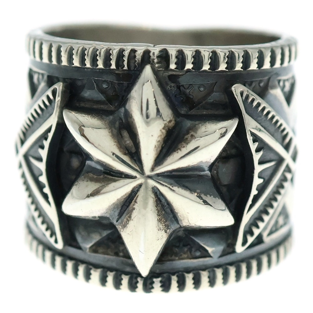 INDIAN JEWELRY(インディアンジュエリー) ナバホ族 Gary Reeves ゲーリーリーブス スタンプワークスターリング シルバー