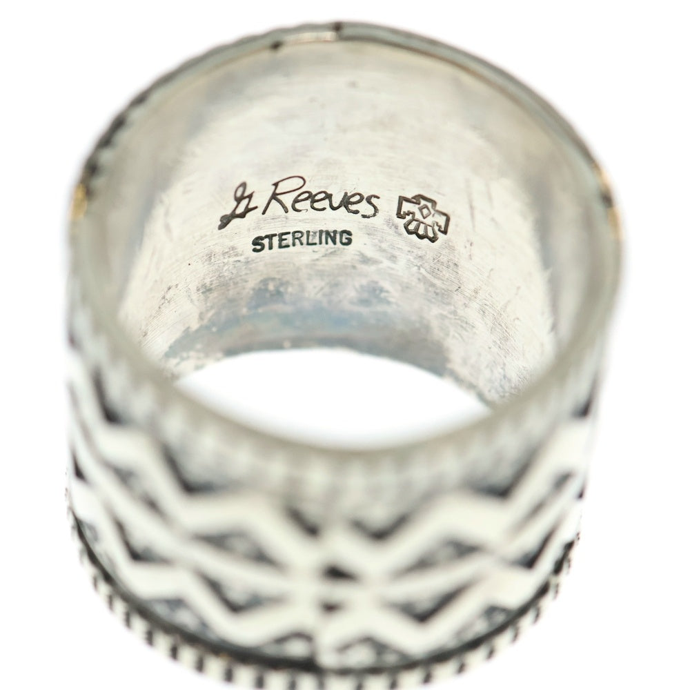 INDIAN JEWELRY(インディアンジュエリー) ナバホ族 Gary Reeves ゲーリーリーブス スタンプワークスターリング シルバー