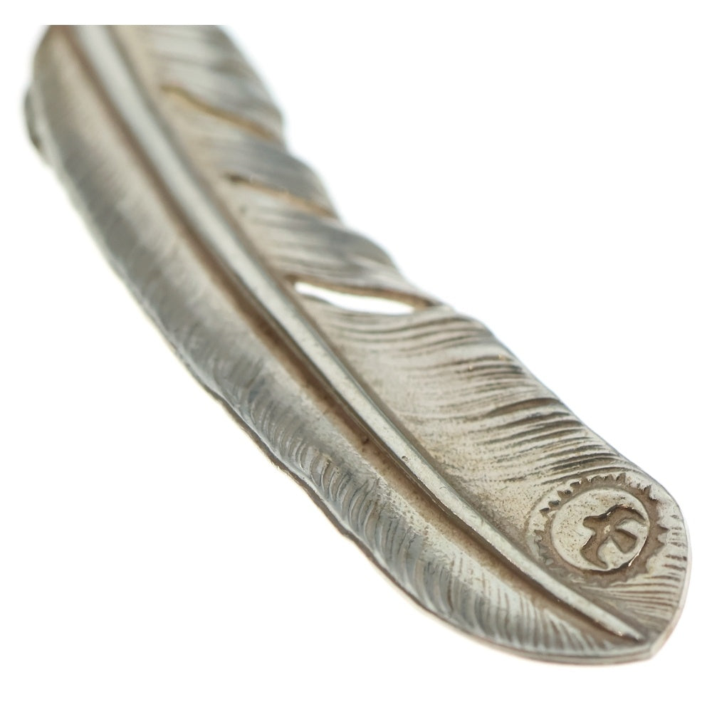 goro's(ゴローズ) 【現行】上銀特大フェザー 右向き ペンダントトップ シルバー