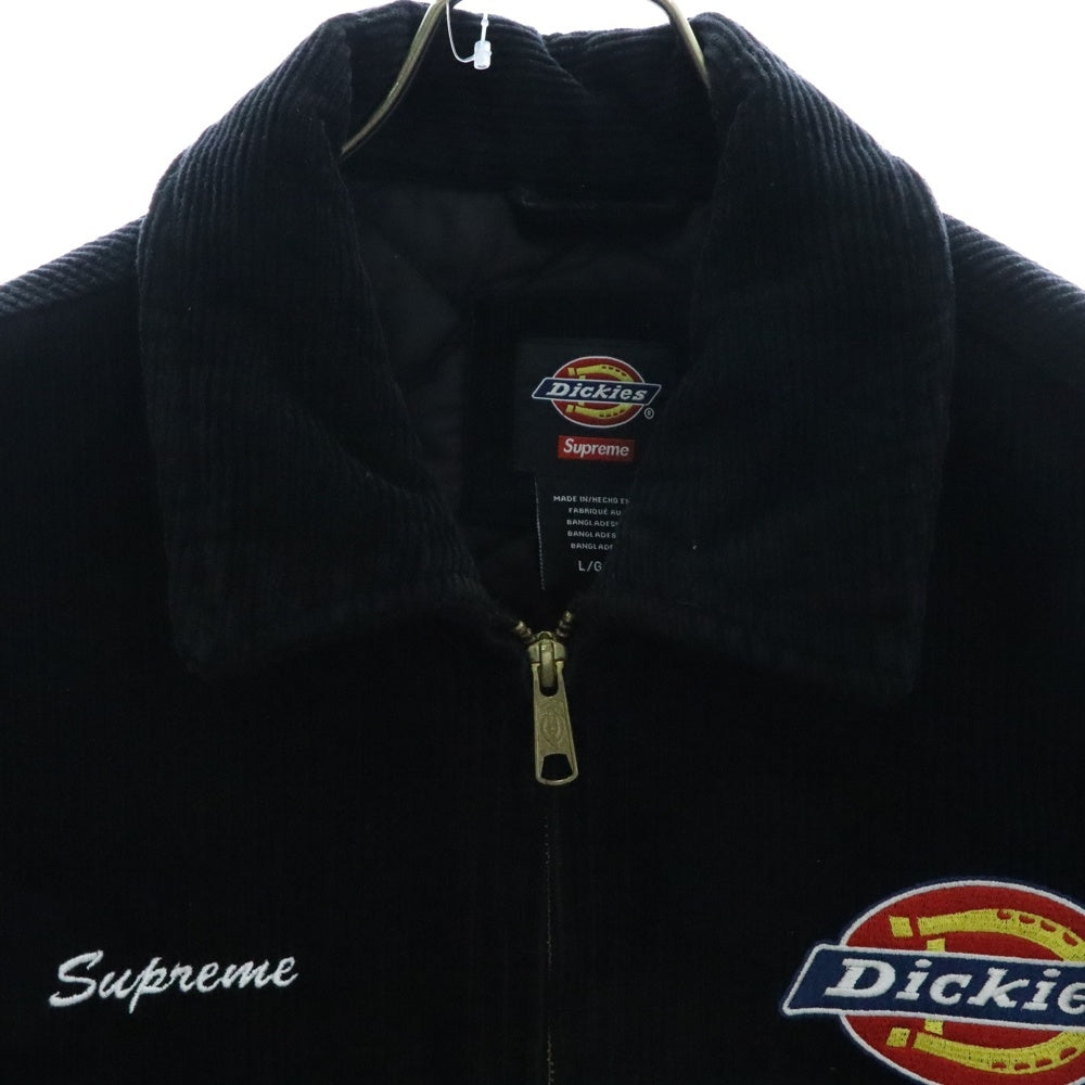 SUPREME(シュプリーム) 22AW×Dickies Corduroy Work Jacket ディッキーズ コーデュロイワークジャケット ブラック