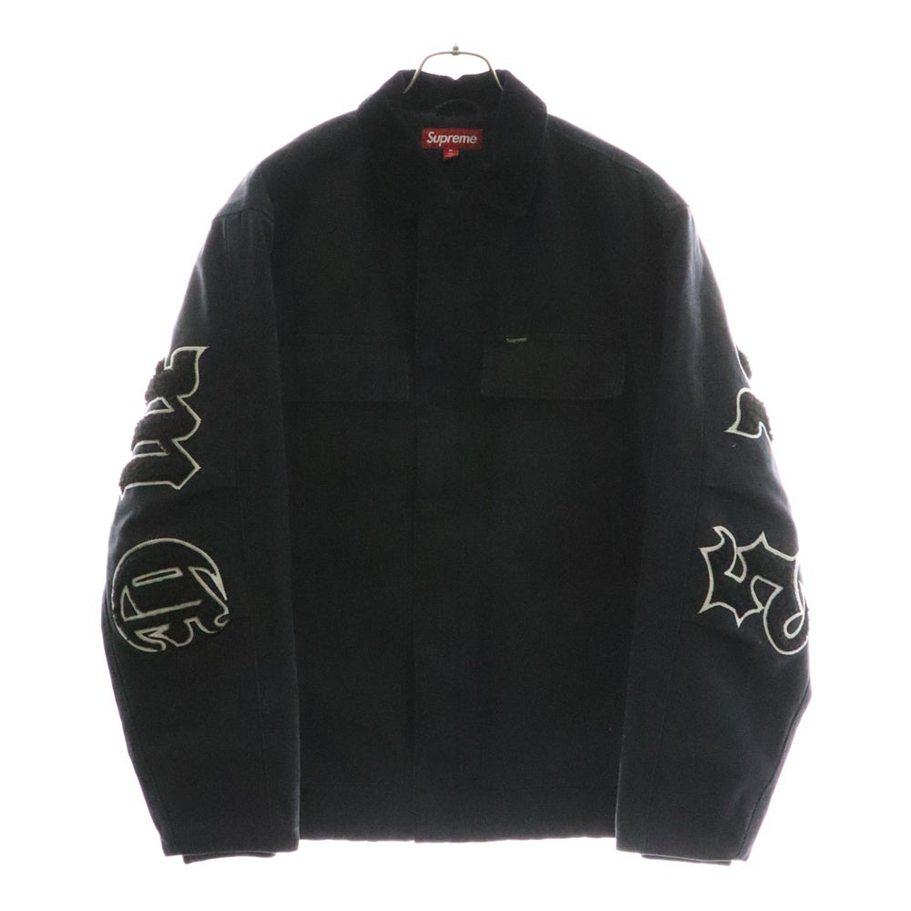 SUPREME(シュプリーム) 25SS Old English Canvas Work Jacket Red オールドイングリッシュ キャンバスワークジャケット ブラック
