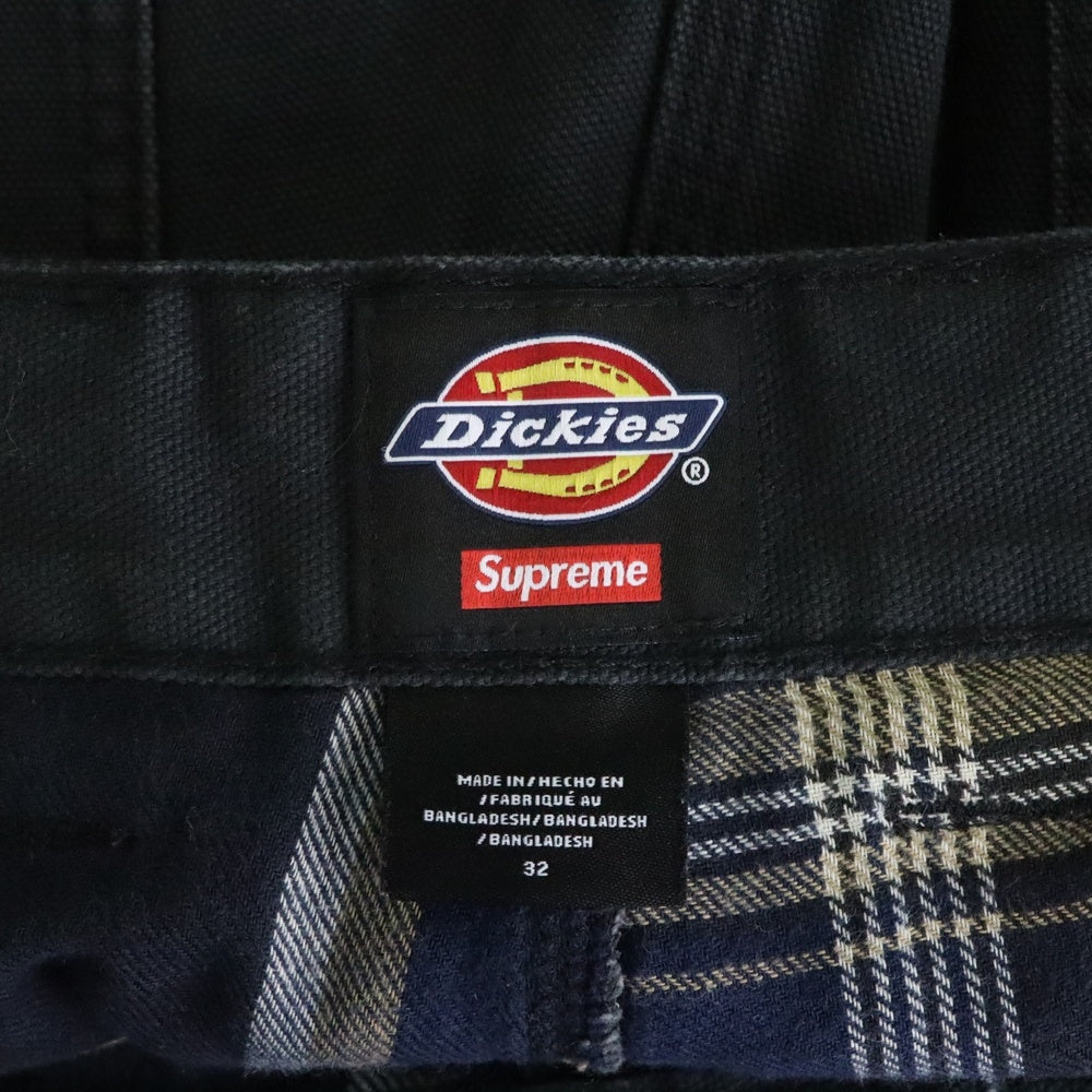 SUPREME(シュプリーム) 24AW×Dickies Flannel Lined Cargo Pant ディッキーズ フランネルラインドカーゴパンツ ブラック