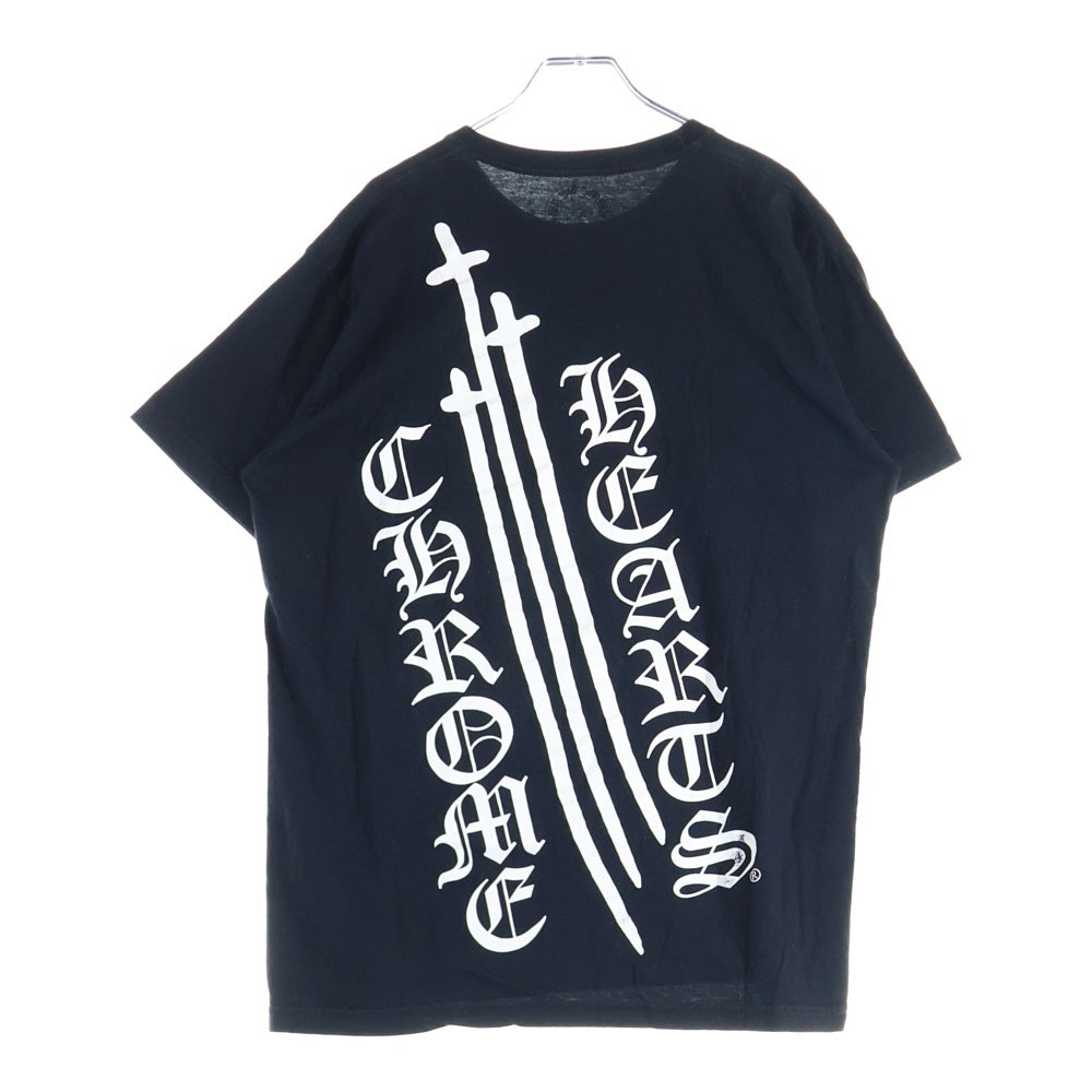 CHROME HEARTS(クロムハーツ) RS3 リチャードスタークスリークロス プリント半袖Tシャツ カットソー ブラック
