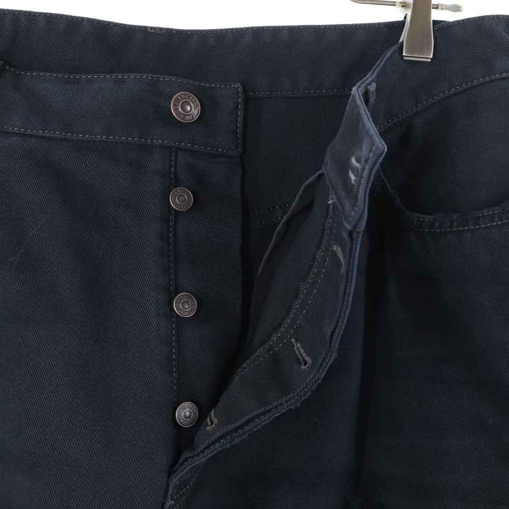 BALENCIAGA(バレンシアガ) 23SS×ADIDAS LARGE BAGGY PANTS アディダス サイドラインラージバギーデニムパンツ 724778 TNW54 ブラック