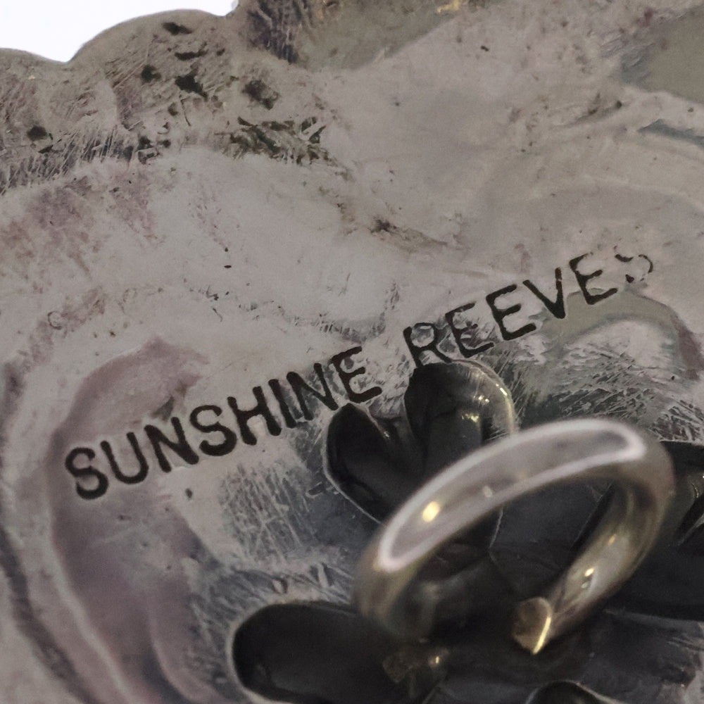 INDIAN JEWELRY(インディアンジュエリー) ナバホ族 Sunshine Reeves作 エンボスハートコンチョ シルバー