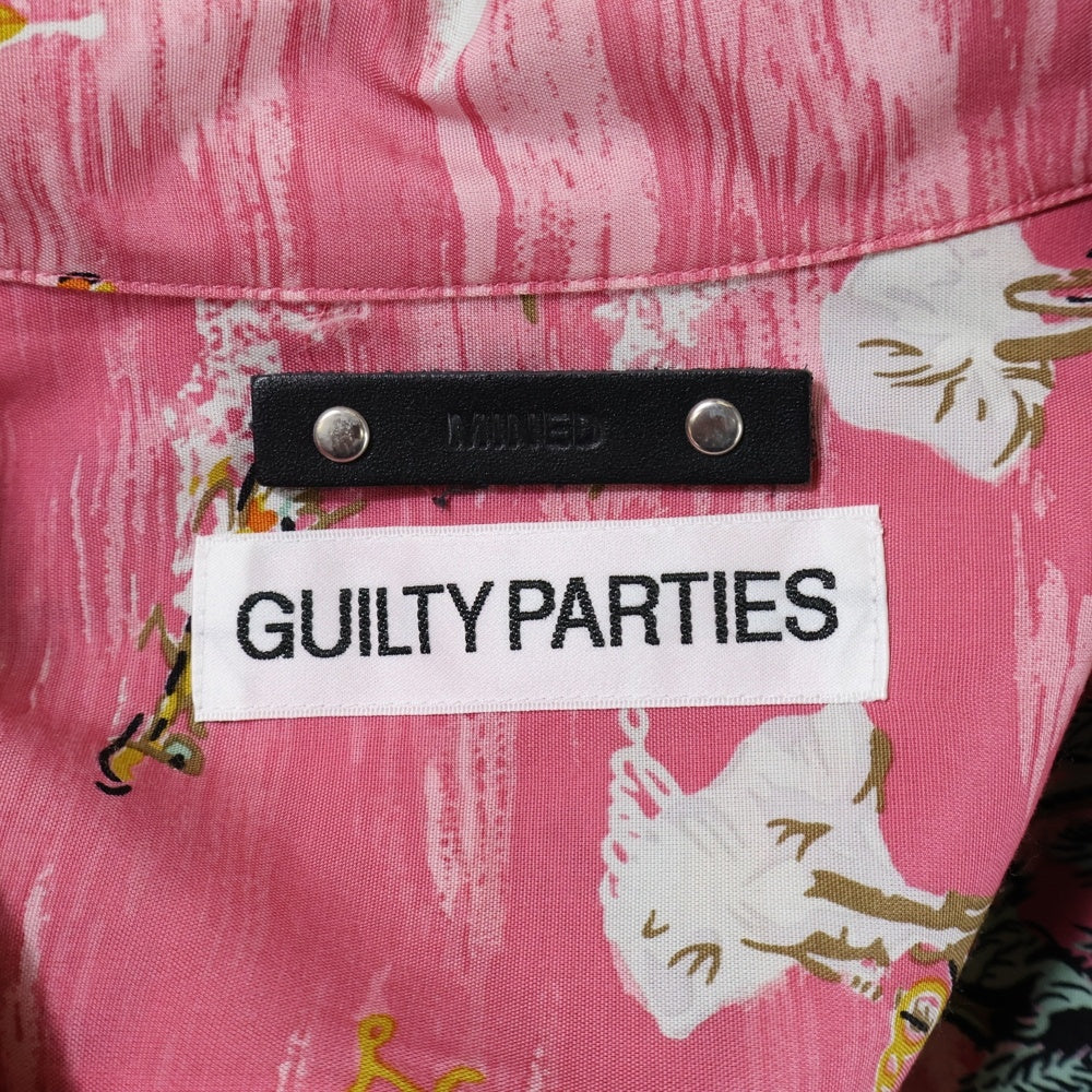 WACKO MARIA(ワコマリア) 24SS×MINEDENIM HAWAIIAN SHIRT マインデニム ハワイアン総柄アロハ半袖シャツ 24MND-WM001 ピンク