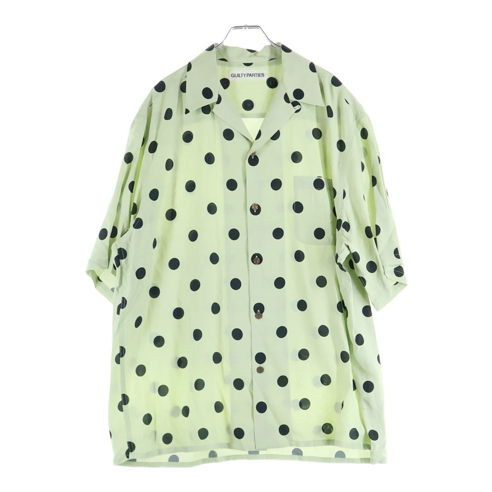 WACKO MARIA(ワコマリア) 24SS DOTS HAWAIIAN SHIRT TYPE-3 ハワイアンドット柄アロハ半袖シャツ 24SS-WMS-HI03 グリーン
