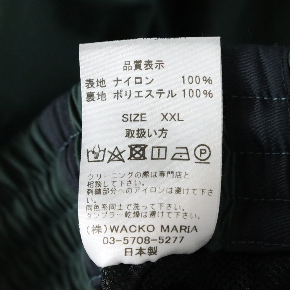 WACKO MARIA(ワコマリア) 24AW NYLON TRACK PANTS ナイロントラックパンツ 24FW-WMO-TP01 グリーン