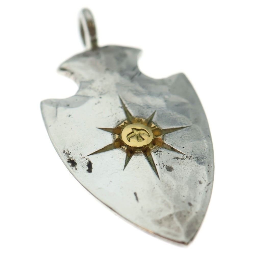 goro's(ゴローズ) メタル付き矢じり大 ペンダントトップ シルバー/ゴールド