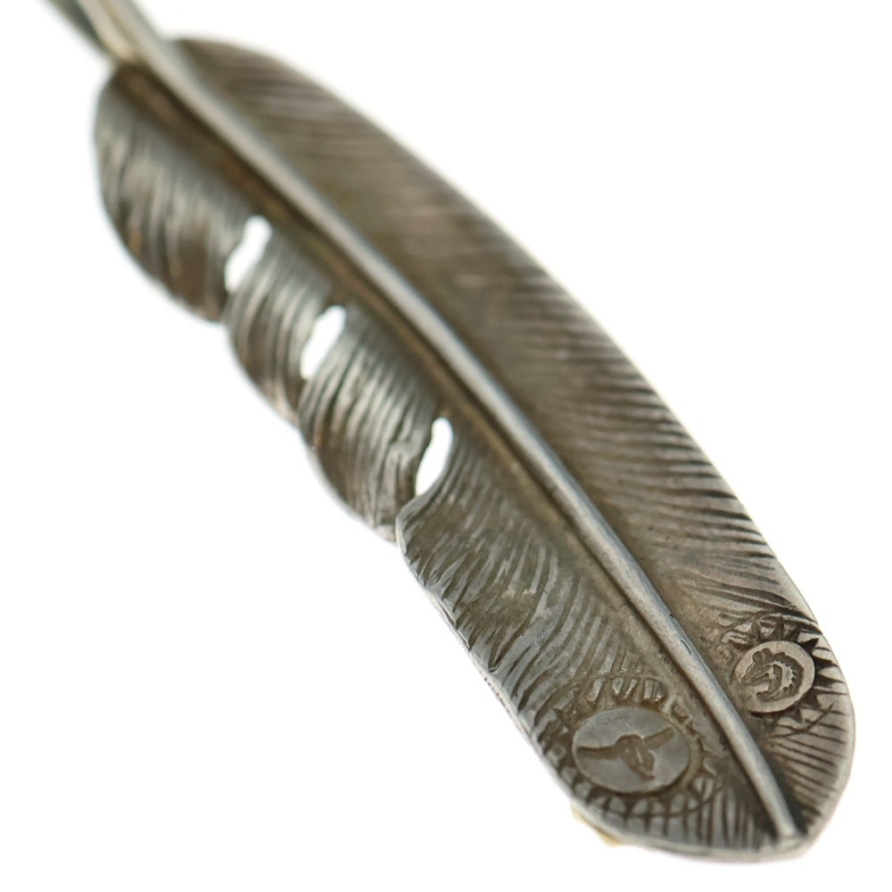 TADY & KING(タディアンドキング) 特大SVフェザーK18イーグルメタル付き ネックレストップ シルバー