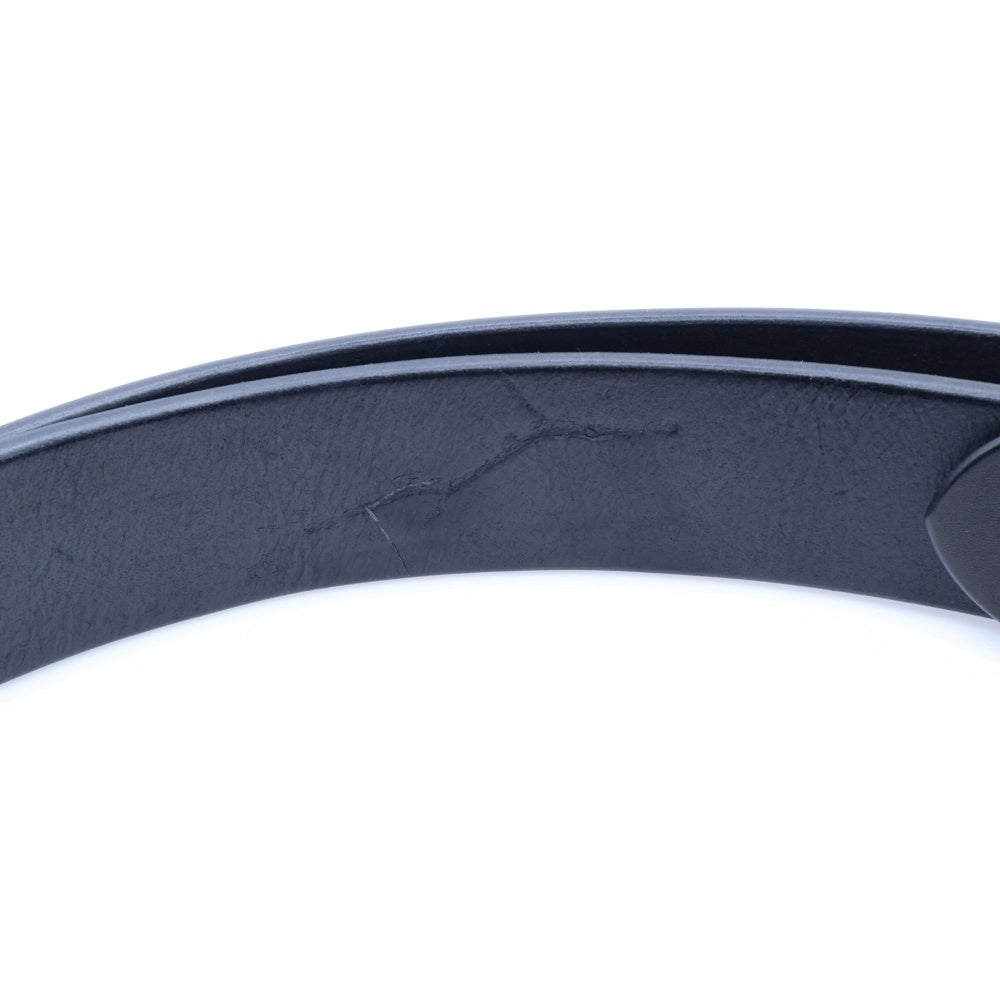 goro's(ゴローズ) 4cm可動式印台ずれ角バックルレザーベルト シルバー