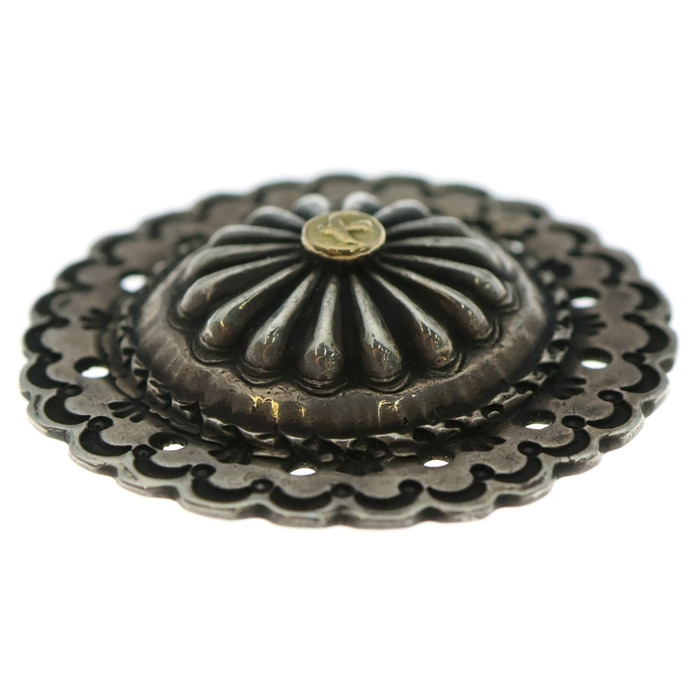 goro's(ゴローズ) 【オールド】K18付きフラワーコンチョ 大 シルバー/ゴールド