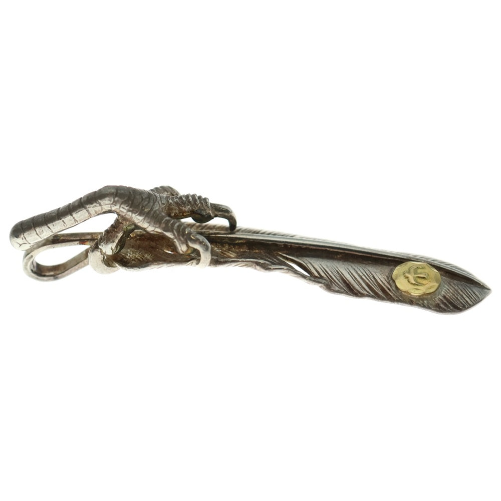 goro's(ゴローズ) 【現行】銀爪メタル付き特大フェザー 右向き ペンダントトップ シルバー/ゴールド