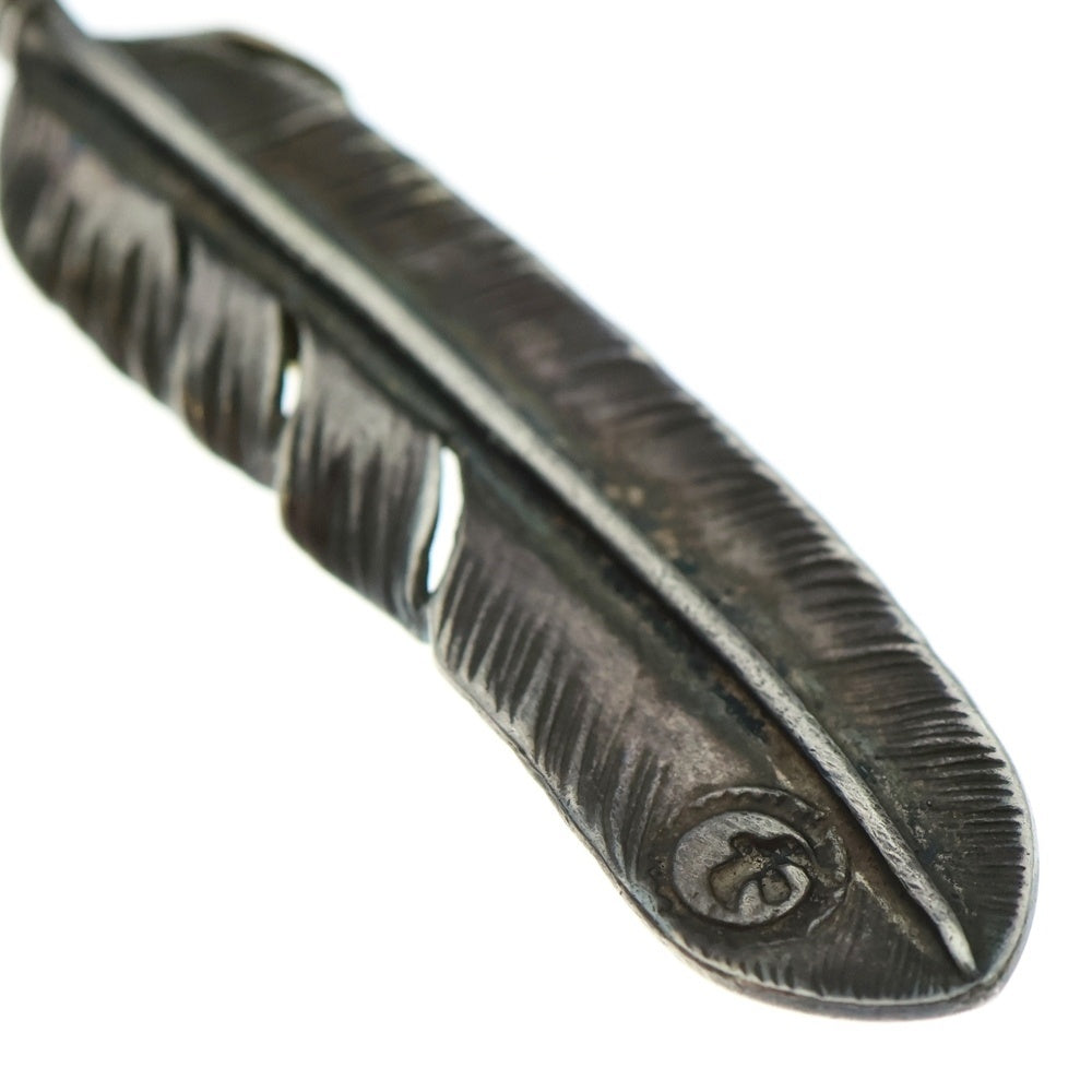 goro's(ゴローズ) 【現行】上金特大フェザー 左向き ネックレストップ シルバー/ゴールド