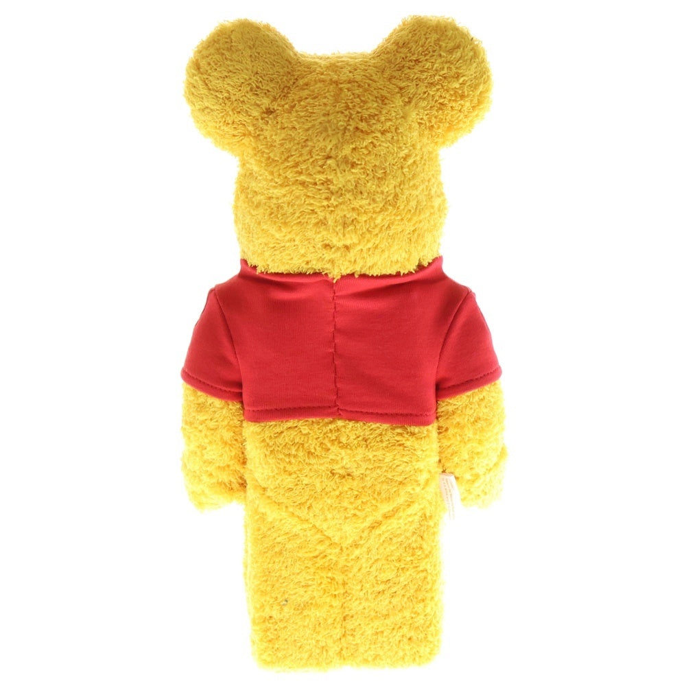 MEDICOM TOY(メディコムトイ) BE@RBRICK Winnie the Pooh COSTUME Ver. PILE FABRIC 400% ベアブリック クマのプーさん フィギュア 人形 イエロー/レッド