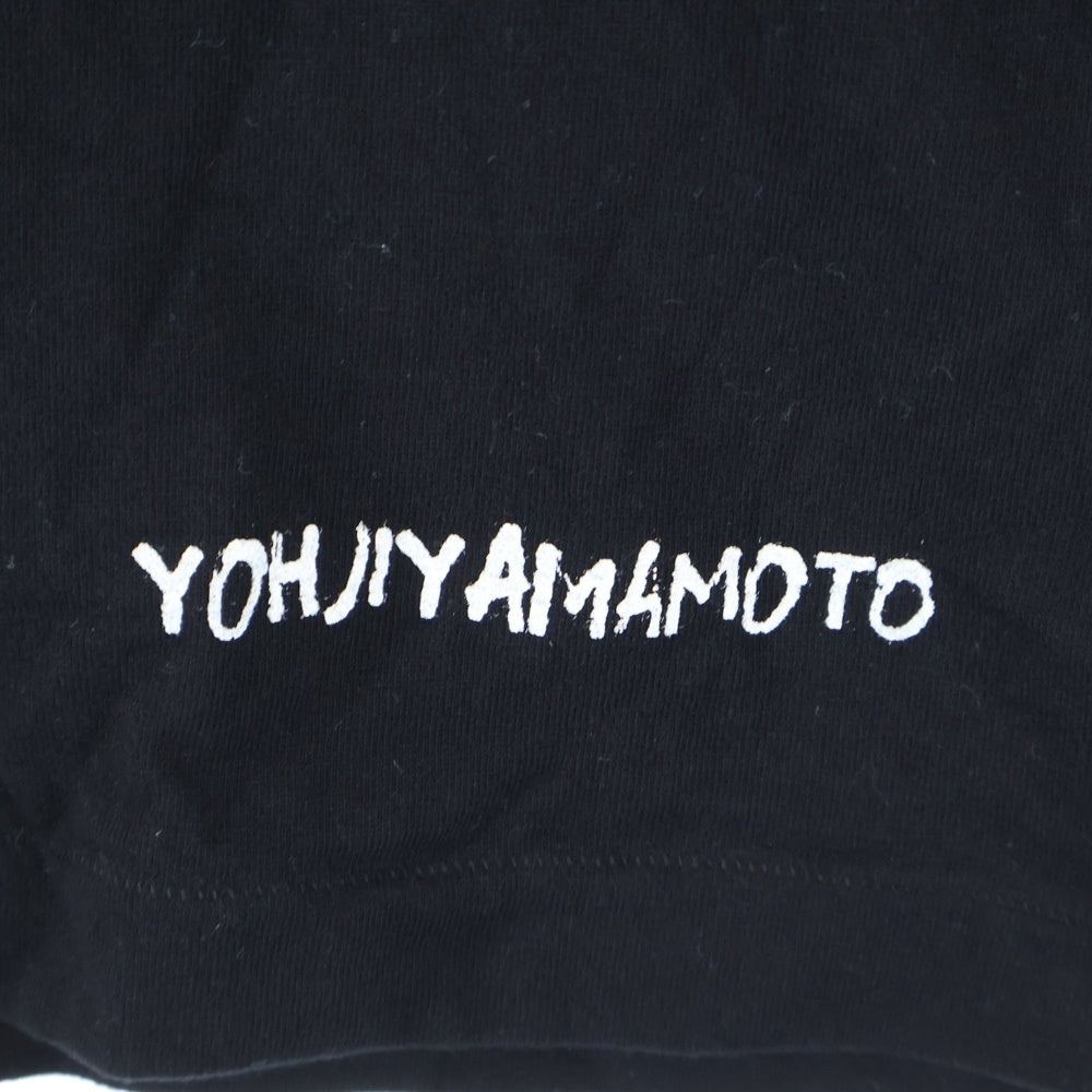 WILDSIDE YOHJI YAMAMOTO(ワイルドサイド ヨウジ ヤマモト) ×サッポロ黒ラベル ロゴプリント半袖Tシャツ ブラック